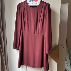 Aritzia Burgundy Dress